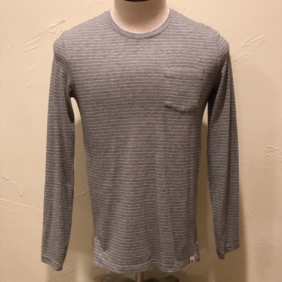 American Eagle Seriously Soft Men XS Gray LS Shirt